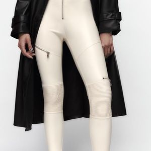 Faux leather leggings